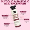 GLYCOLIC AND SALICYLIC ACID FACE WASH